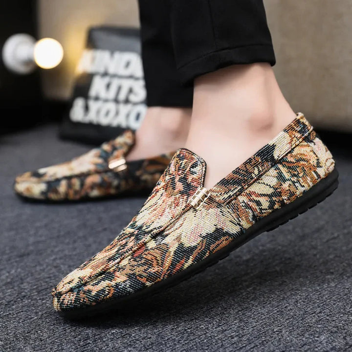 Corvinia Canvas Floral Loafers