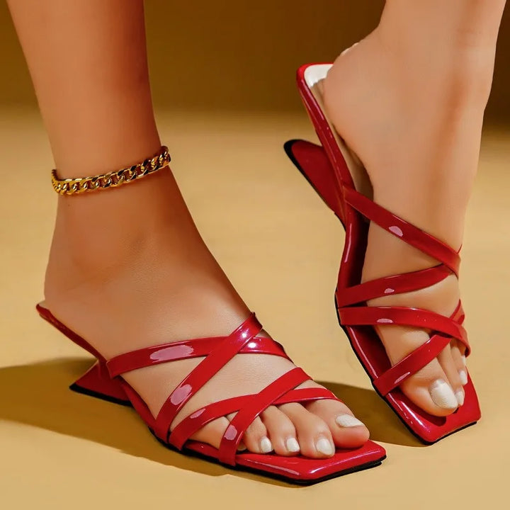 Mireva Cross Strap Heels