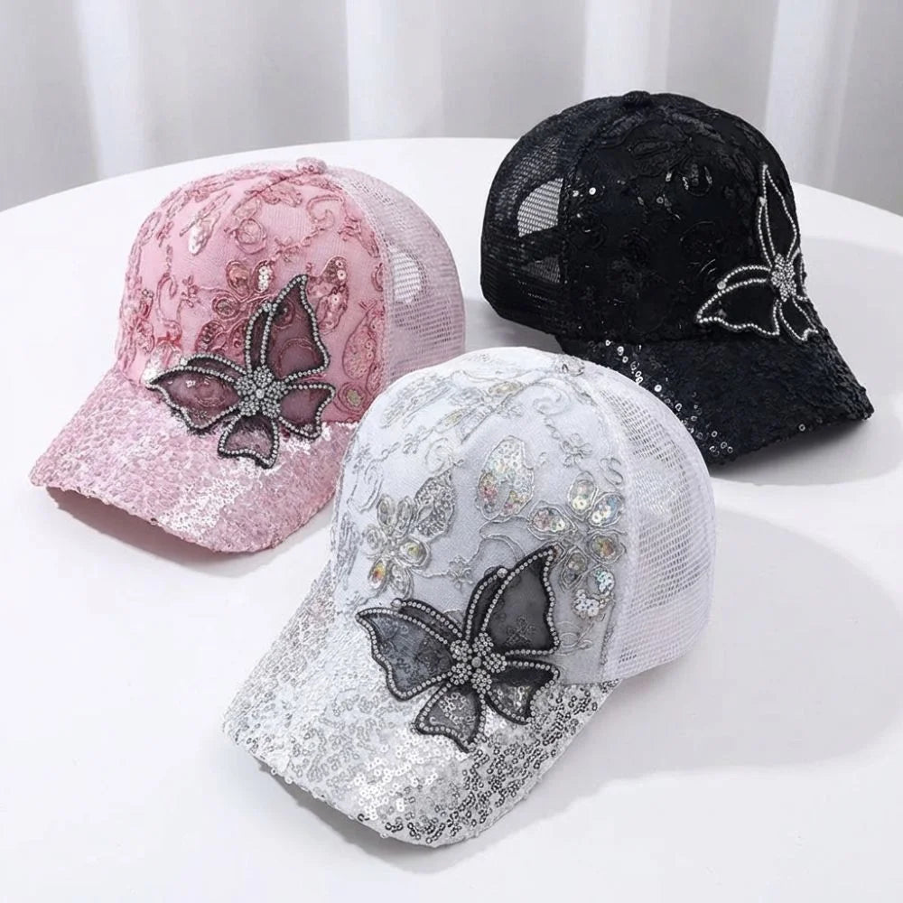 Daisy Butterfly Cap