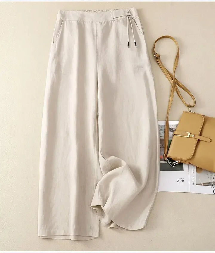 Liora Wide Linen Trousers