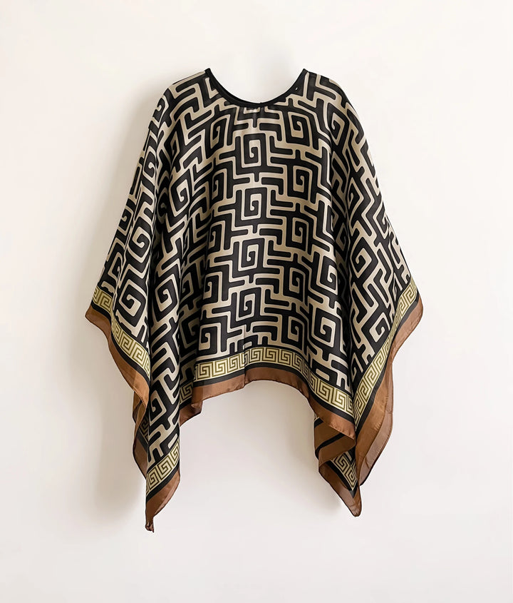 Verina Silk Poncho