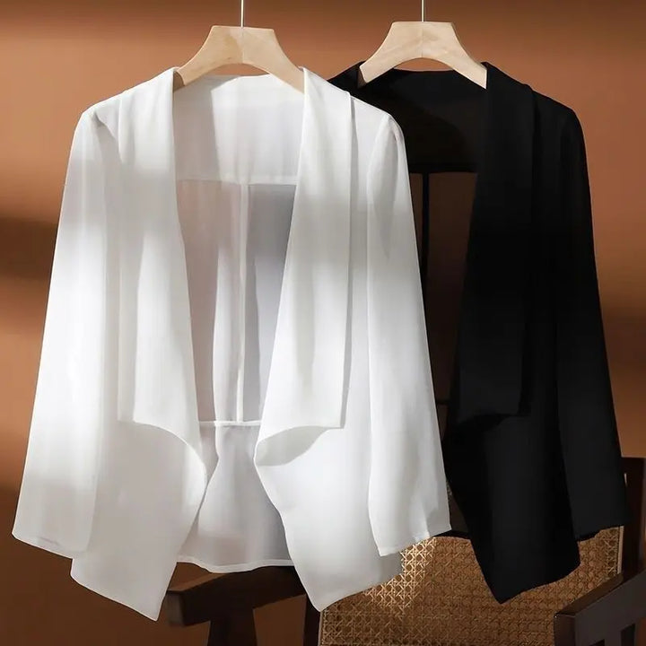 Elise Chiffon Layer Blazer