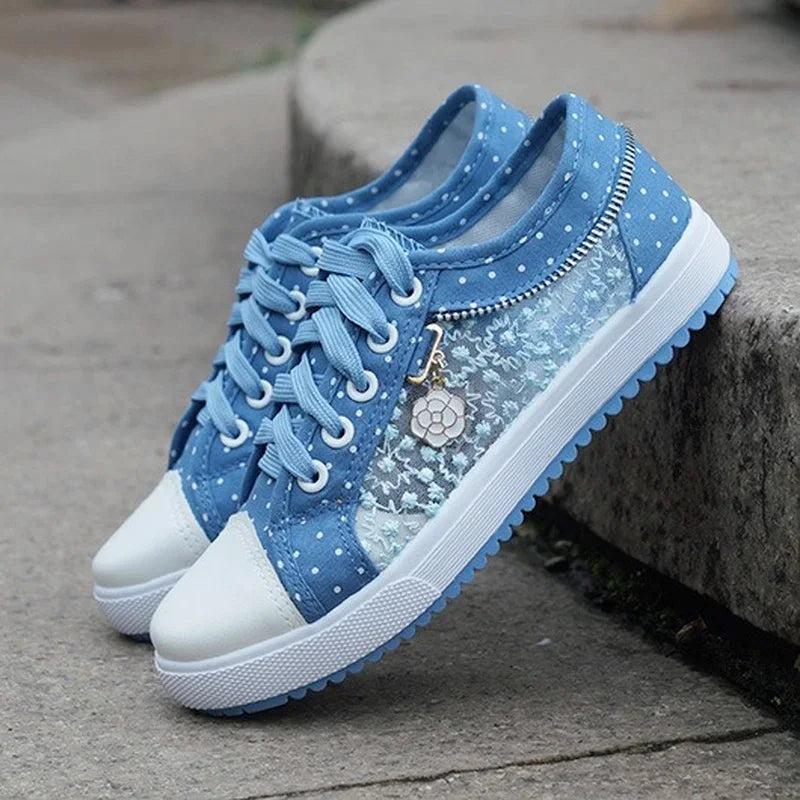 Camille Polka Court Sneakers