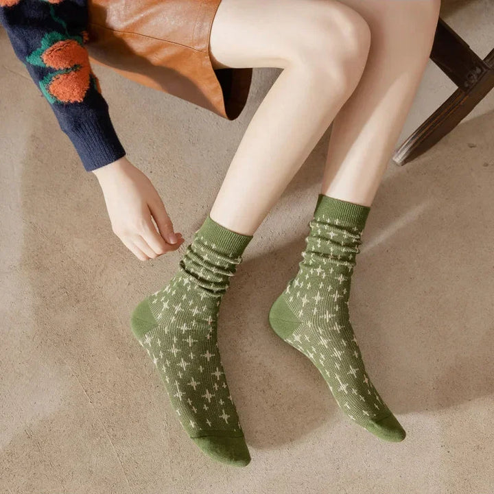 Olive Knit Socks