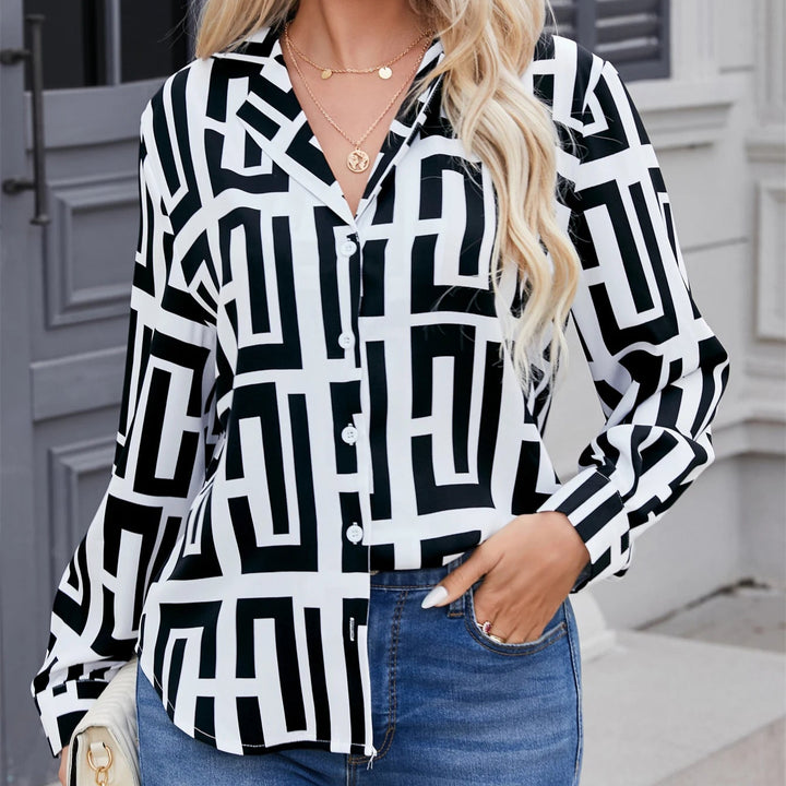 Alouette Parisian Print Blouse