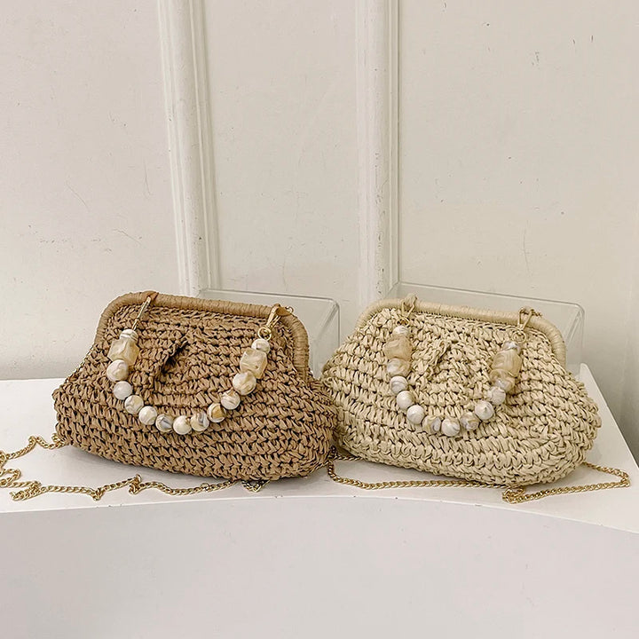 Isola Pearl Straw Bag