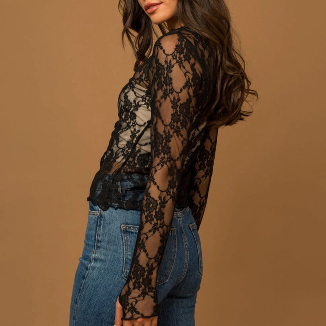 Rhea Sheer Mesh Top