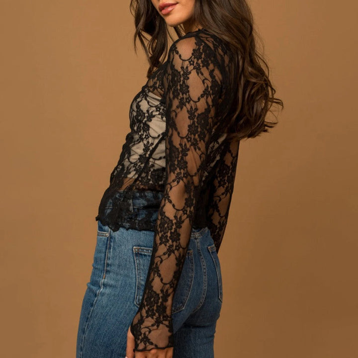 Rhea Sheer Mesh Top