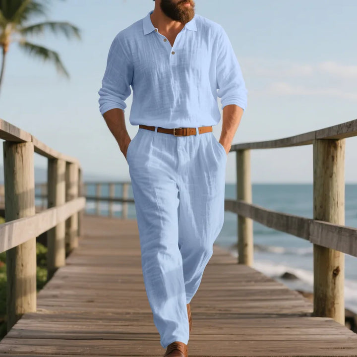 Declan Linen Shirt Set