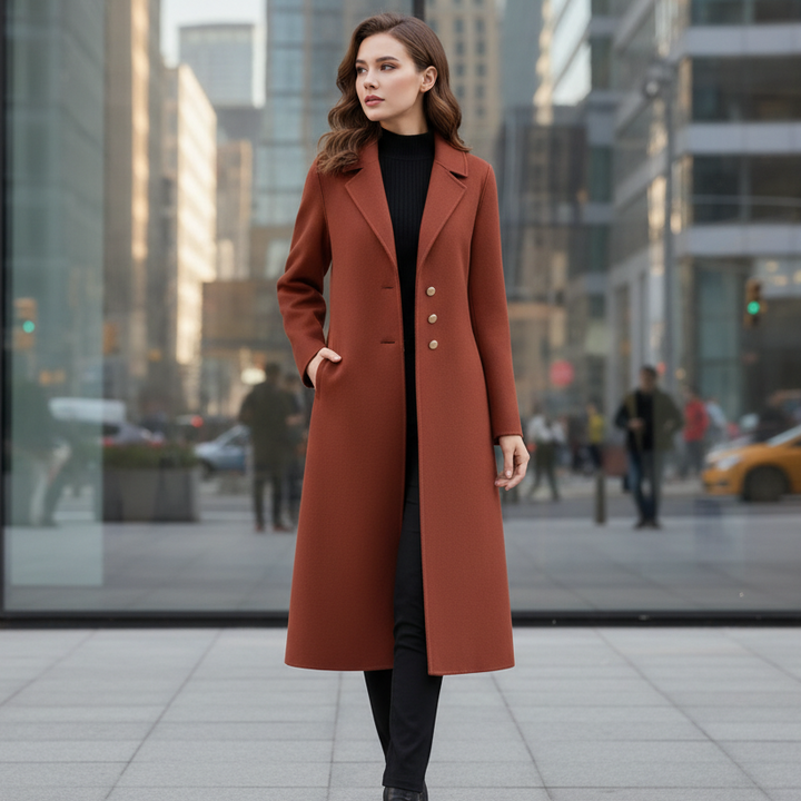 Serina Wool Long Coat