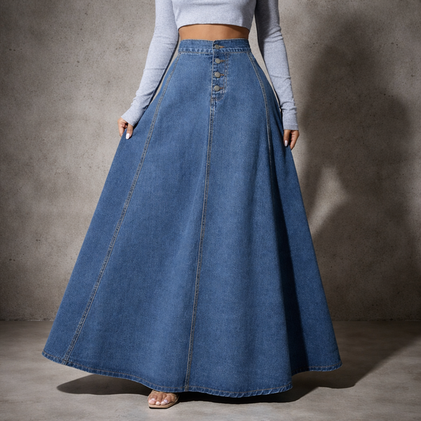 Silva Denim Long Skirt