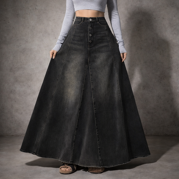Silva Denim Long Skirt