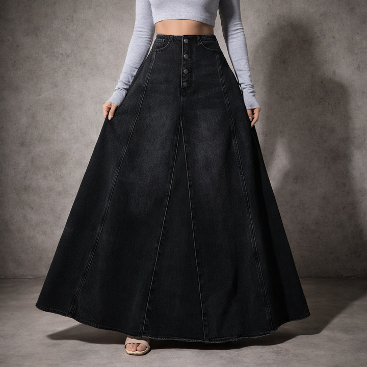 Silva Denim Long Skirt