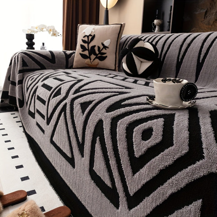 Sivora Geometric Couch Cover