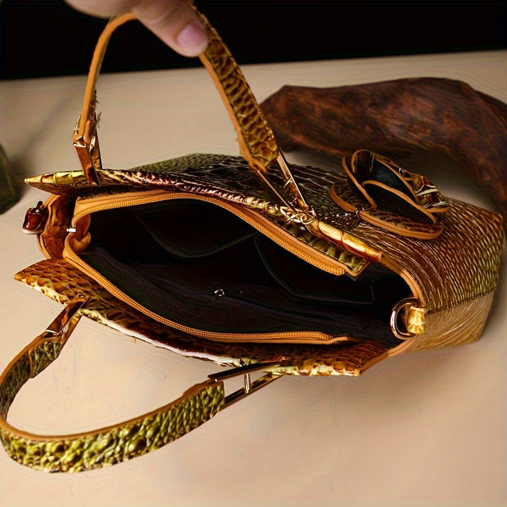 Aurora Croc Bag Set