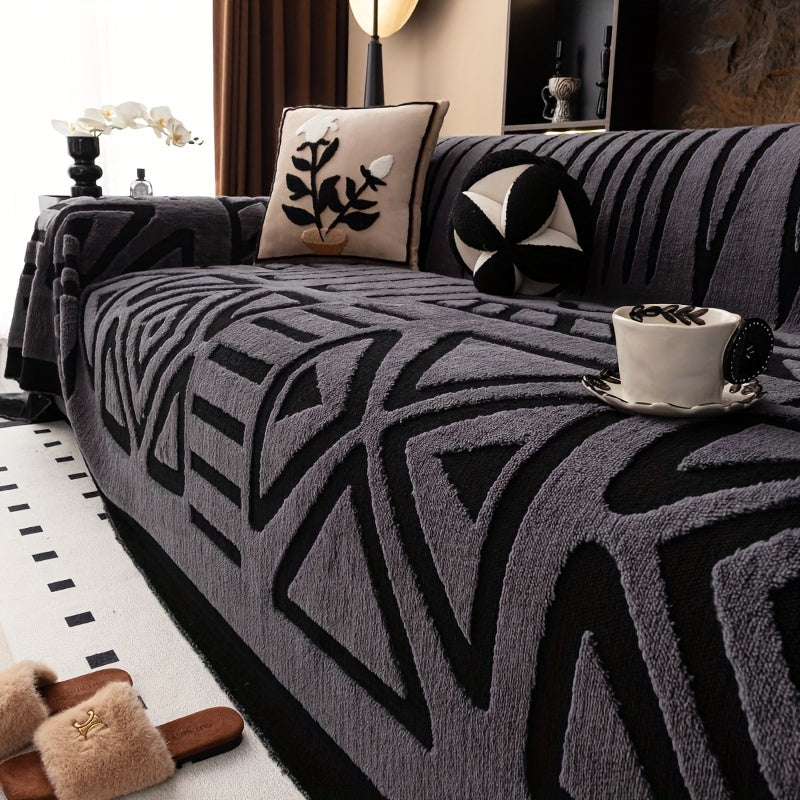 Sivora Geometric Couch Cover