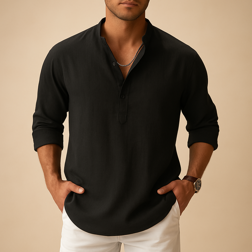 Luca Linen Popover Shirt