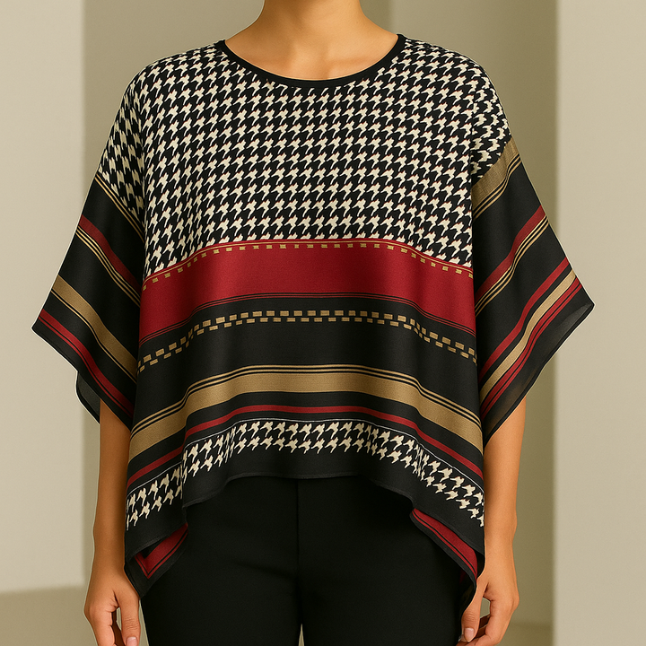 Verina Silk Poncho