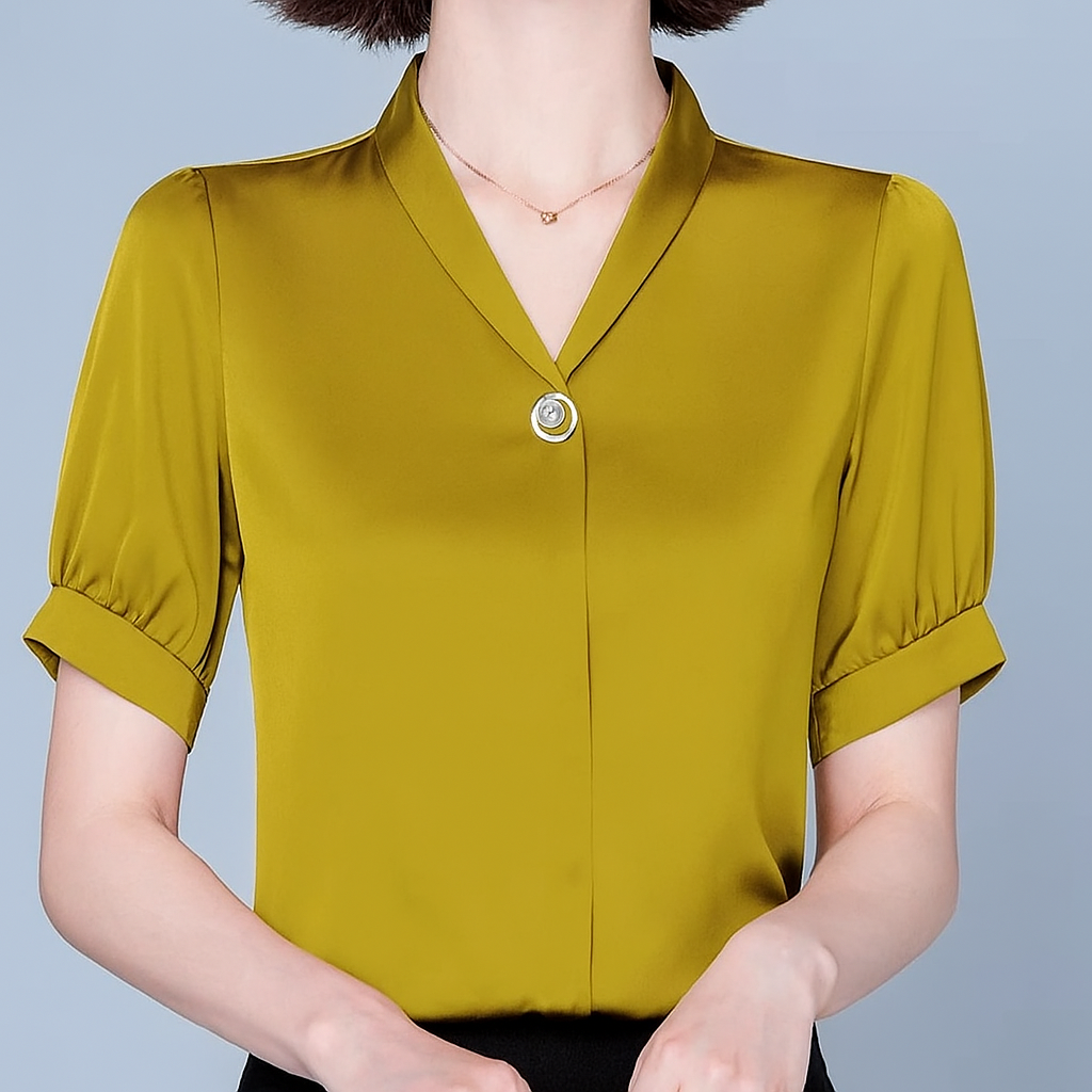 Liora Pearl Satin Blouse