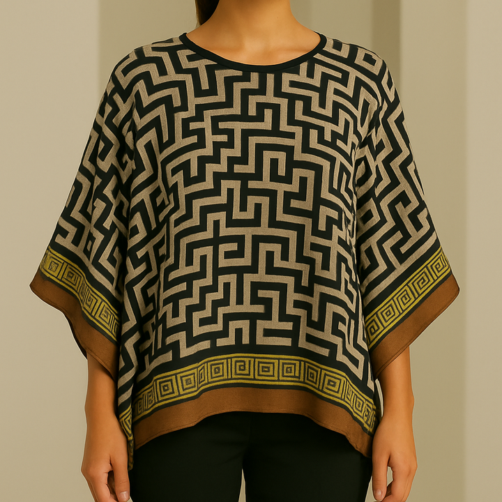 Verina Silk Poncho