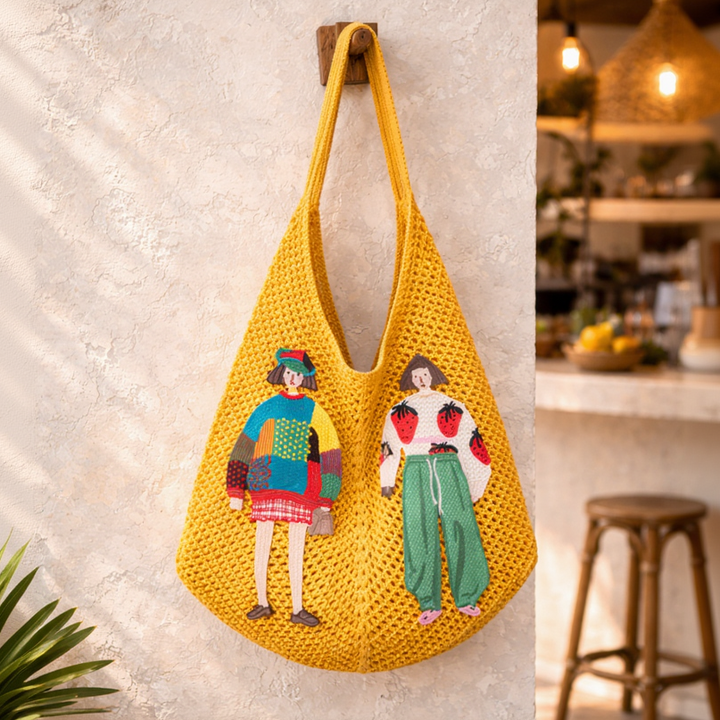 Angelina Artisan Knit Tote