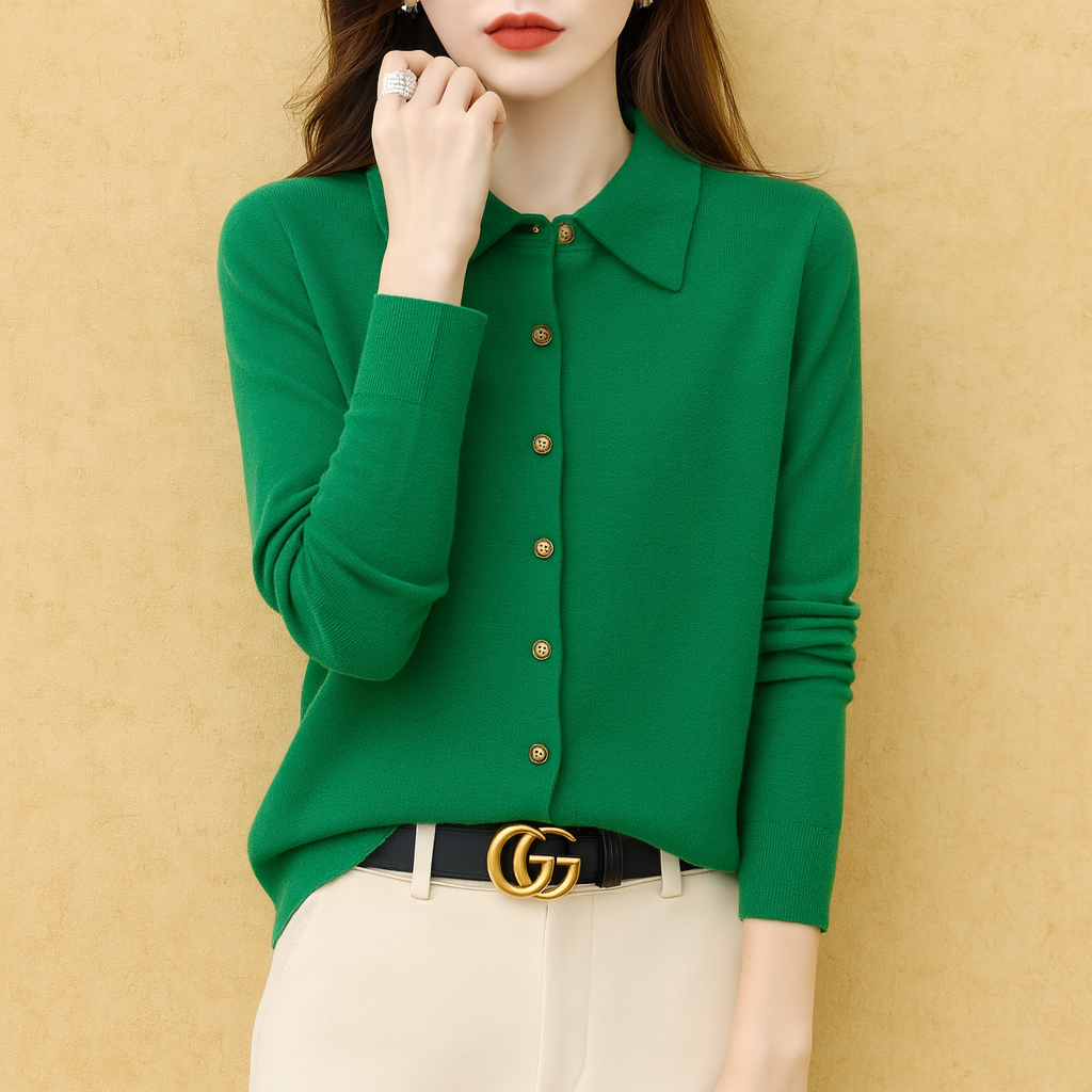Delfina Button knit Sweater