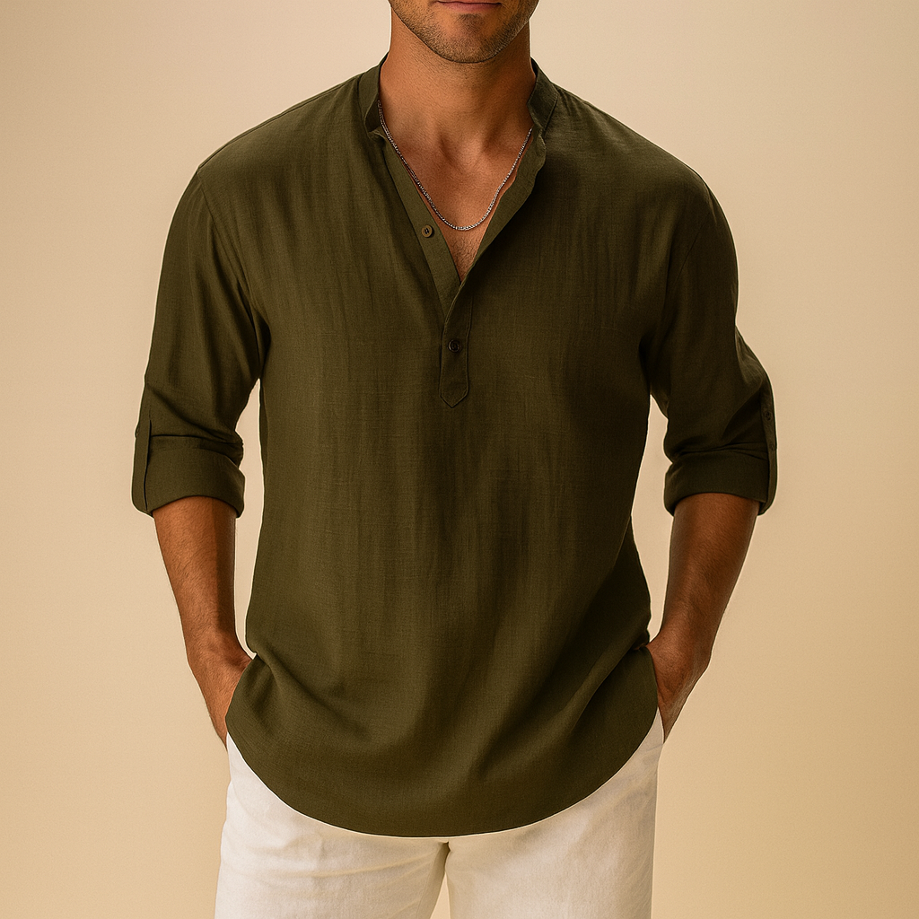 Luca Linen Popover Shirt