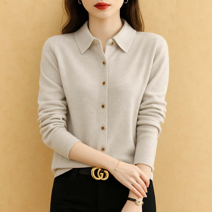 Delfina Button knit Sweater