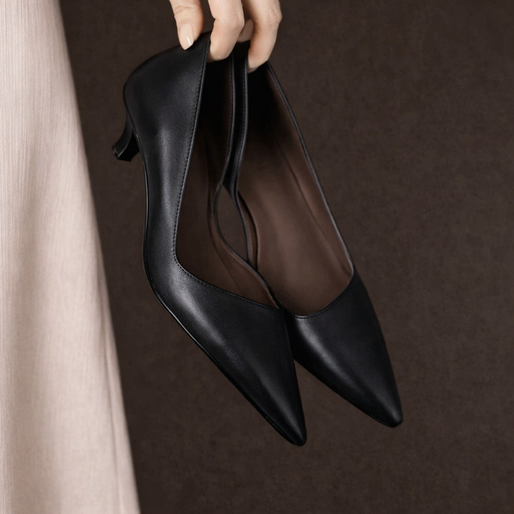 Elvaria Leather Heels