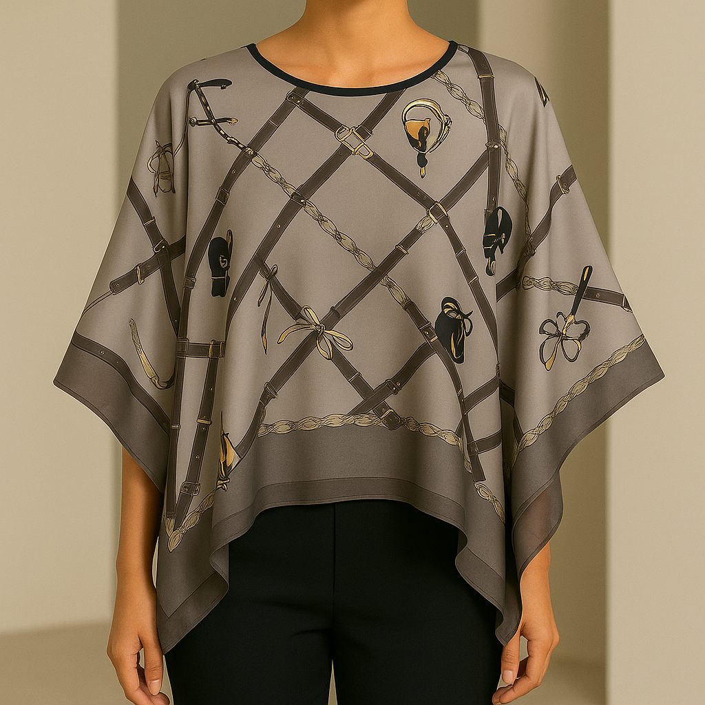 Verina Silk Poncho