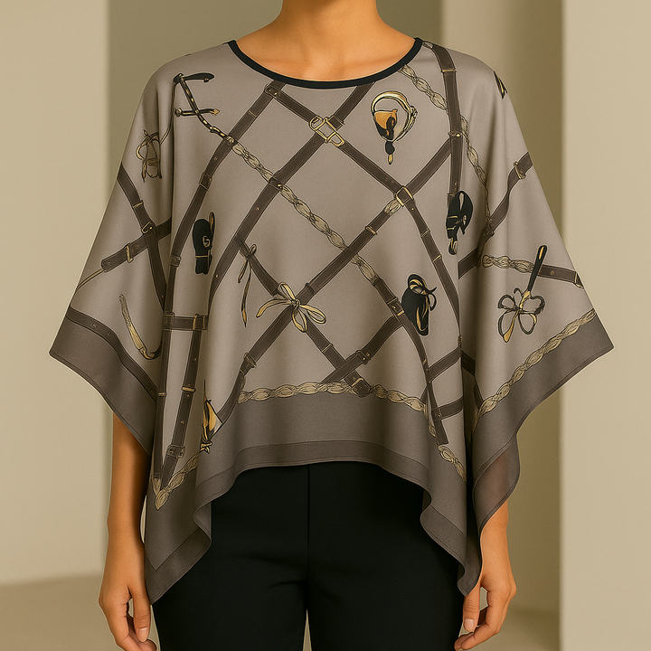 Verina Silk Poncho