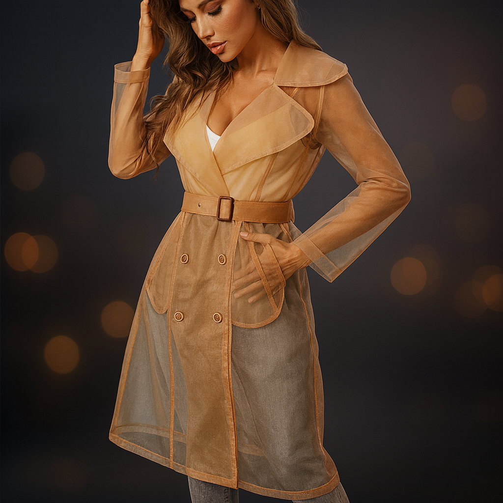 Viviane Gossamer Trench Coat