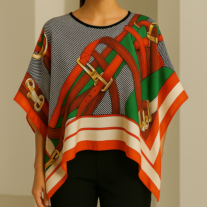 Verina Silk Poncho