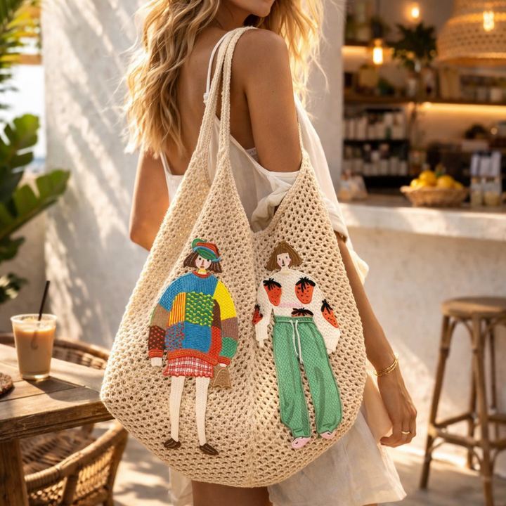 Angelina Artisan Knit Tote