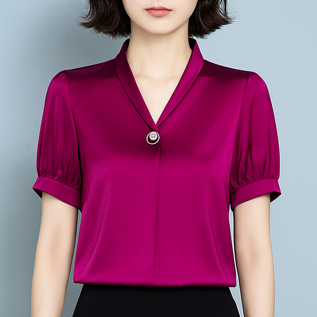 Liora Pearl Satin Blouse
