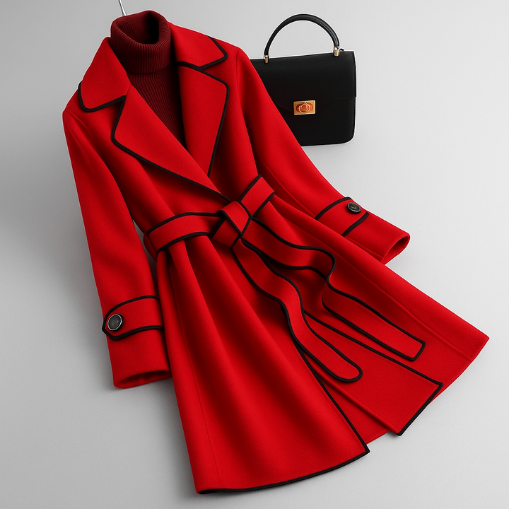 Sabine Belted Wrap Coat