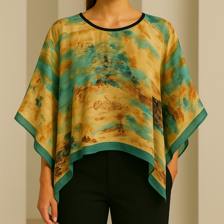 Verina Silk Poncho