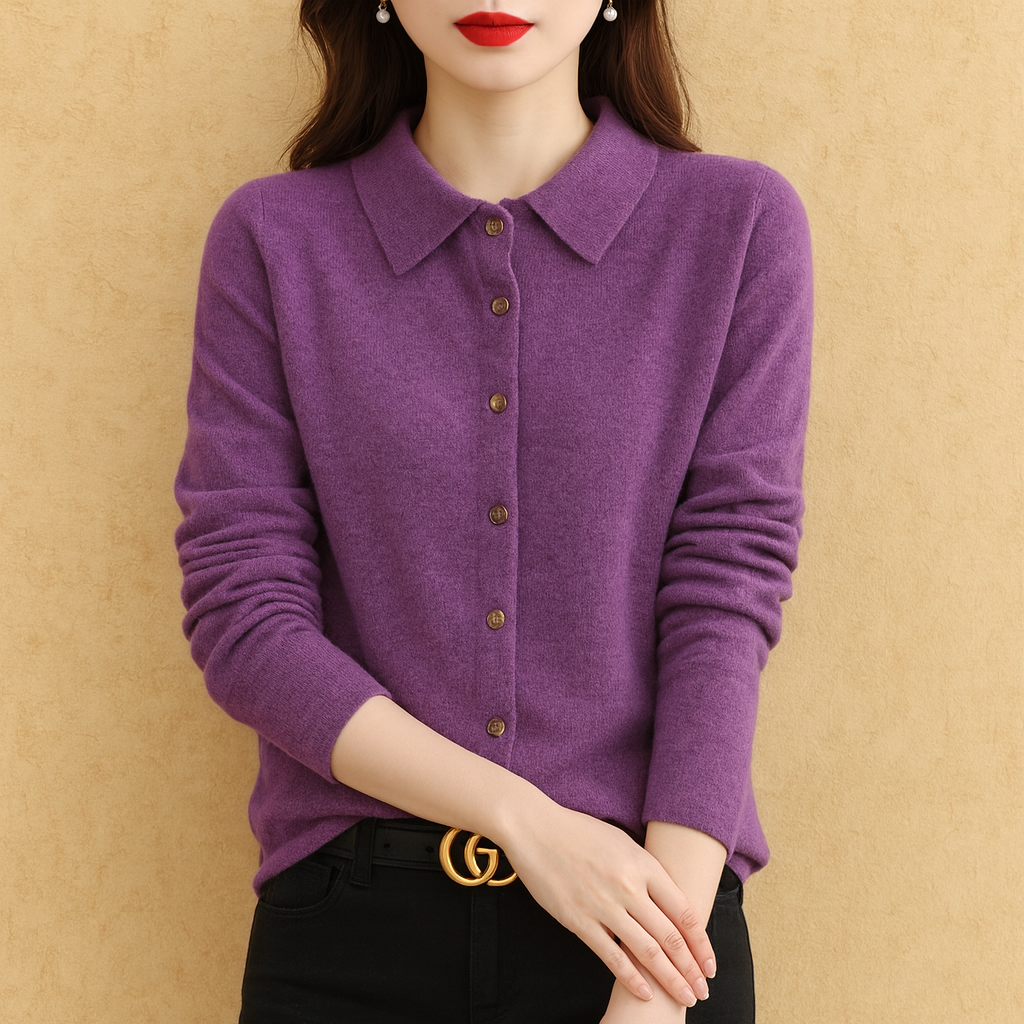 Delfina Button knit Sweater